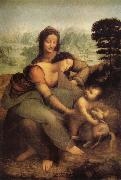 LEONARDO da Vinci The Virgin and St Anne painting